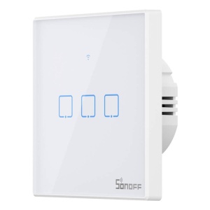 Întrerupător Smart WiFi + RF 433MHz Sonoff T2 EU TX (3 canale) [2]- savelectro.ro