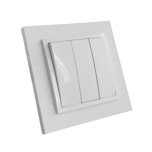 Prize si intrerupatoare, Intrerupator triplu, alb, 10A, Olbia Titan - savelectro.ro