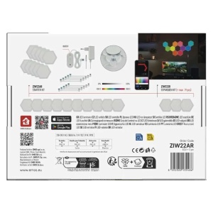 Kit lumină smart GoSmart Hexagon 10 panouri, 19W, RGBIC, WiFi [12]- savelectro.ro