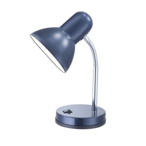 Lampa de birou Basic 1xE27, IP20, albastru crom, Globo Lighting