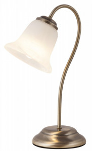 Lampa de birou Francesca 7372, cu intrerupator, 1xE14, alba+bronz, IP20, Rabalux [4]- savelectro.ro