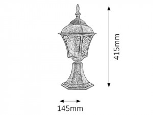 Lampa exterioara Toscana antique silver, 8398, Rabalux [4]- savelectro.ro