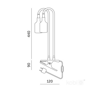 Lampa pentru plante KOBI PLANTY, 2xE27, alba, Kobi Design [5]- savelectro.ro