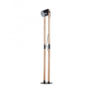 Lampadar BR-BV02-00014, cu intrerupator, 1xE27, negru+natural, IP20, Braytron [3]- savelectro.ro