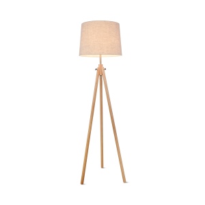 Lampadar Calvin Z177-FL-01-BR, cu intrerupator, 1xE27, bej, IP20, Maytoni [1]- savelectro.ro
