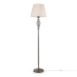 Lampadare, Lampadar Grace RC247-FL-01-R, cu intrerupator, 1xE14, arama+bej, IP20, Maytoni - savelectro.ro