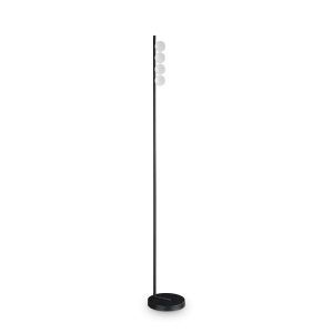Lampadare, Lampadar LED Binomio 12W, 740lm, lumina calda (3000 K), IP20, negru, Ideal Lux - savelectro.ro