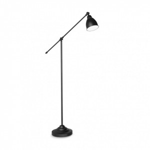 Lampadare, Lampadar Newton 003528, cu intrerupator, 1xE27, negru, IP20, Ideal Lux - savelectro.ro