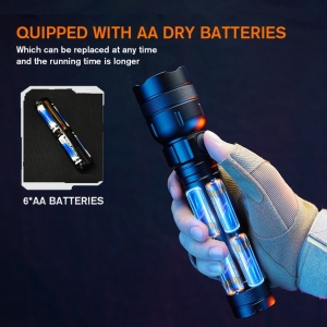 Lanterna L27, 1000 lm, 191m, IP43, 6xAA, Superfire [7]- savelectro.ro