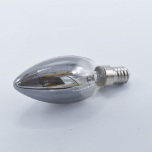 Bec led lumanare Vintage filament 2.5W (16W), E14, C37, 150lm, lumina neutra (4000K), fumuriu, Spectrum Led 