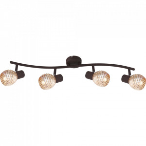 Lichidare stoc, [Lichidare stoc]Spot Becky 54644-4O, 4xE14, negru+crem, IP20, Globo Lighting - savelectro.ro