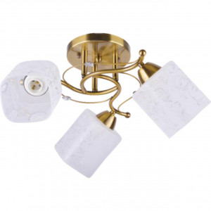 Corpuri de iluminat, Lustra Alea LY-3110, 3xE27, alba+aurie, IP20, Klausen - savelectro.ro