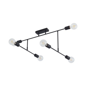 Lustra BR-BV04-00042, 6xE27, neagra, IP20, Braytron [3]- savelectro.ro