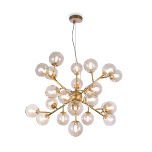 Corpuri de iluminat, Lustra Dallas MOD545PL-24G, 24xG9, aurie+alba, IP20, Maytoni - savelectro.ro