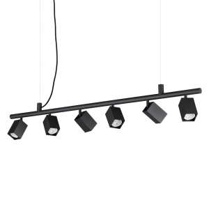Lustre, Lustra Dynamite 6xGU10, neagra, Ideal Lux - savelectro.ro