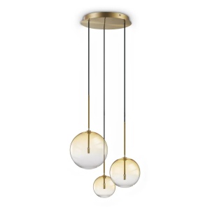 Lustre, Lustra Equinoxe 3xG4, Ø420mm, IP20, ambra, Ideal Lux - savelectro.ro