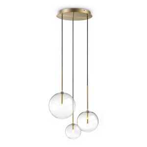 Lustre, Lustra Equinoxe 3xG4, Ø420mm, IP20, aurie, Ideal Lux - savelectro.ro