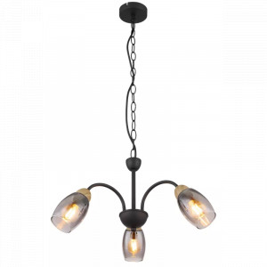 Lustra Gerly 60297-3H, 3xE14, fumurie+neagra+naturala, IP20, Globo Lighting [1]- savelectro.ro