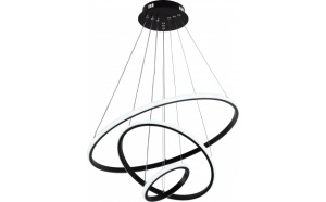Lustra LED 78W, Optonica, 4480lm, Lumina Calda/Neutra/Rece, Controller, Neagra [1]- savelectro.ro