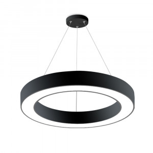 Lustre LED, Lustra LED Blade BR-BH16-06181, rotunda, 36W, 3240lm, lumina calda+neutra+rece, IP20, neagra, Braytron - savelectro.ro