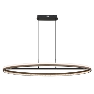 Lustra LED Della 60W, 2650 lm, lumina calda/neutra/rece, 101 cm, IP20, gri inchis, Globo Lighting [2]- savelectro.ro