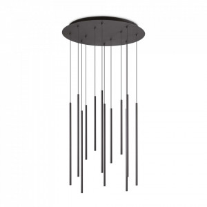 Lustre LED, Lustra LED Filo 263434, 23W, 2400lm, lumina calda, IP20, neagra, Ideal Lux - savelectro.ro