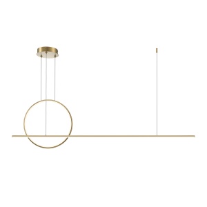 Lustra LED Halo MOD247PL-L49BSK, 40W, 2100lm, lumina calda, IP20, aurie, Maytoni [1]- savelectro.ro