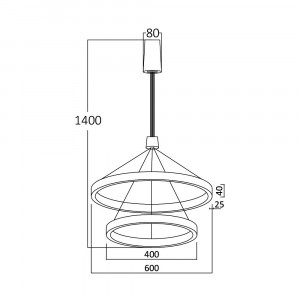 Lustra LED Lina BR-BH16-09681, 65W, 6500lm, lumina calda+neutra+rece, IP20, neagra, Braytron [3]- savelectro.ro