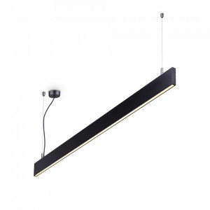 Lustre LED, Lustra LED Linus 268217, 34W, 3850lm, lumina neutra, IP20, neagra, Ideal Lux - savelectro.ro
