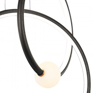 Lustra LED Liv 142039, 50W, 2530lm, lumina calda, IP20, neagra mata+aurie+alba, Klausen [2]- savelectro.ro