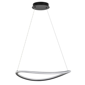 Lustre LED, Lustra LED Malira, 45W, 3230 lm, lumina calda/neutra/rece, dimabila, telecomanda, IP20, neagra+alba, Rabalux - savelectro.ro