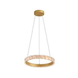 Lustre LED, Lustra LED Onix, 24W, lumina calda/neutra/rece, IP20, aurie+transparenta, Klausen - savelectro.ro