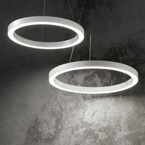 Lustra LED Oracle 211398, rotunda, 38W, 3300lm, lumina calda, IP20, alba, Ideal Lux [2]- savelectro.ro