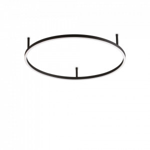 Lustre LED, Lustra LED Oracle 266008, rotunda, 35W, 3050lm, lumina calda, IP20, neagra, Ideal Lux - savelectro.ro