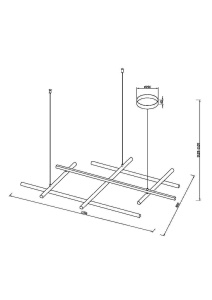 Lustra LED Radiance MOD278PL-L86G3K, 80W, 3150lm, lumina calda, IP20, aurie, Maytoni [5]- savelectro.ro