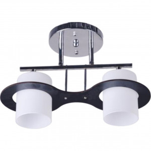 Lustre, Lustra Olaf LY-3085, 2xE27, alba+neagra+crom, IP20, Klausen - savelectro.ro