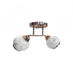Lustre, Lustra Rosa LY-3091, 2xE27, alba+aurie, IP20, Klausen - savelectro.ro