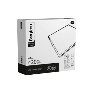 Panou LED slim BP15-36630, 40W, 4200 lm, lumina rece (6500 K), 595x595 mm, IP20, alb, Braytron [4]- savelectro.ro