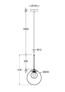 Pendul Basic Form MOD521PL-01G3, 1xG9, auriu+transparent, IP20, Maytoni [4]- savelectro.ro