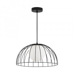 Corpuri de iluminat, Pendul Braytron BR-BV03-00041, 1xE27, negru+alb - savelectro.ro