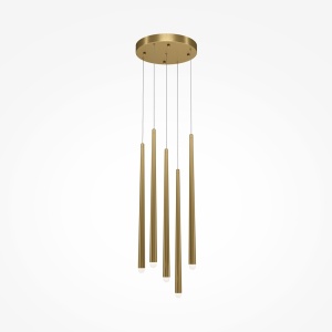 Pendule, Pendul Cascade, 30W, lumina neutra (4000 K), alama, Maytoni - savelectro.ro