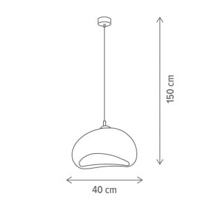 Pendul Cocoon SP1, E27, alb, Klausen [2]- savelectro.ro