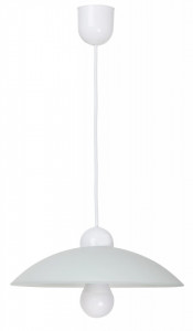 Pendul Cupola range, sticla, alb, 1 bec, dulie E27, 4615, Rabalux