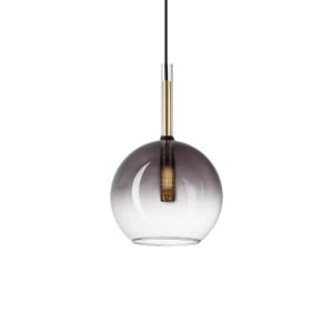 Pendul Empire 1xG9, fumuriu, sferic, Ideal Lux