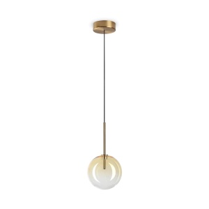 Pendul Equinoxe 1xG4, ambra, Ideal Lux