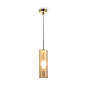 Pendul Gioia P011PL-01G, 1xE14, auriu+ambra, IP20, Maytoni [2]- savelectro.ro