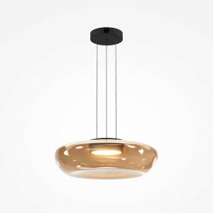 Pendule, Pendul LED Bassa 20W, lumina calda (3000 K), dimabil, IP20, negru, Maytoni - savelectro.ro
