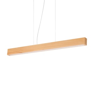 Pendule, Pendul LED Craft 32W, 3050lm, lumina calda (3000 K), IP20, lemn, Ideal Lux - savelectro.ro