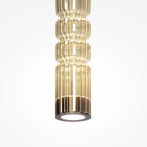Pendul LED Ordo MOD272PL-L12BS3K, 8W, 920lm, lumina calda, IP20, negru+cognac, Maytoni [2]- savelectro.ro