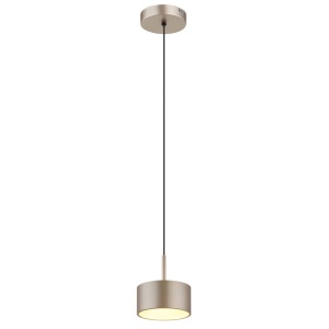 Pendule, Pendul LED Raymond 12W, 900 lm, lumina calda (3000K), inaltime reglabila, IP20, sampanie+negru mat, Globo Lighting - savelectro.ro